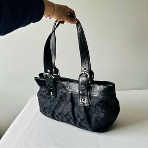 Coach Y2K Soho Pleated Signature Tote handbag